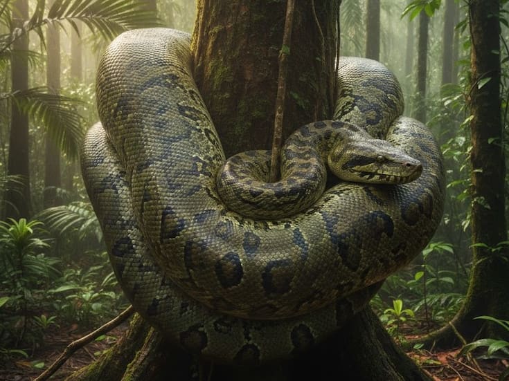 Una anaconda gigante atacó y asfixió a un trabajador en la selva amazónica cuando el hombre recolectaba frutos