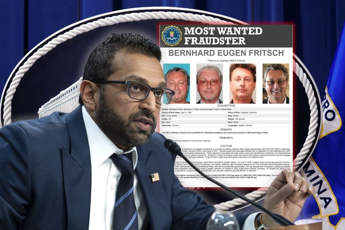 Bernhard Fritsch se ocultó en Los Mochis, fue detenido en México y escapó a Alemania tras defraudar por más de 26 millones de dólares a inversionistas a quienes prometió una app para celebridades; ahora el FBI ofrece 150 mil dólares por él