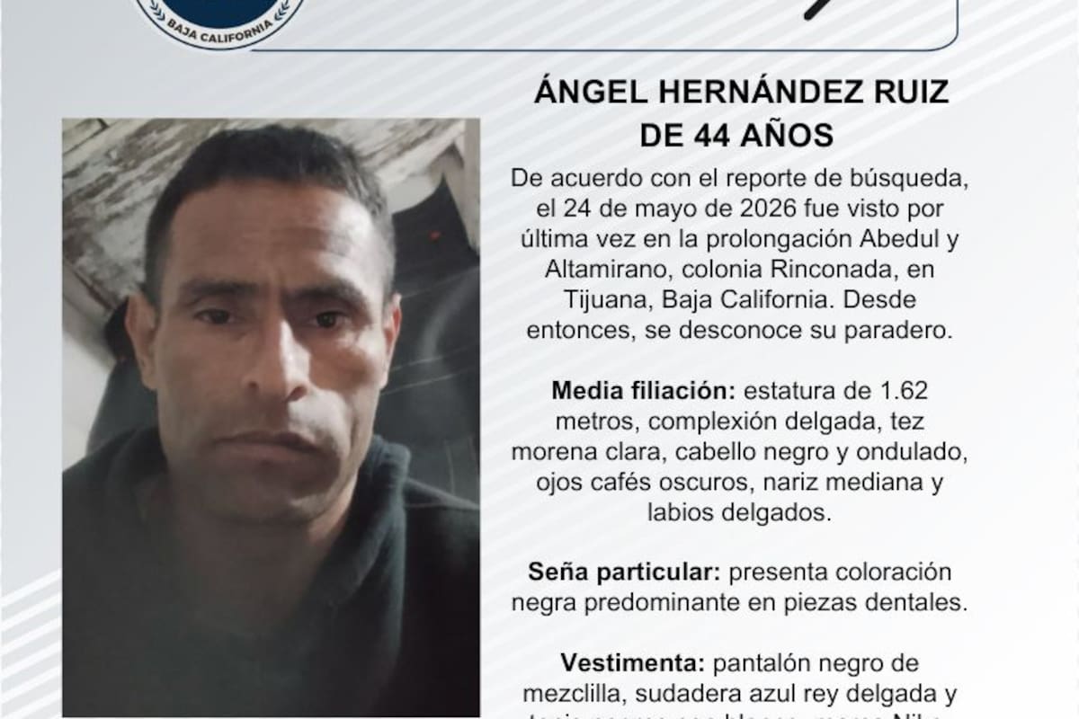 Se busca Ángel Hernández Ruiz de 44 años de edad