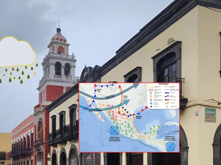 Lluvias y vientos fuertes en México