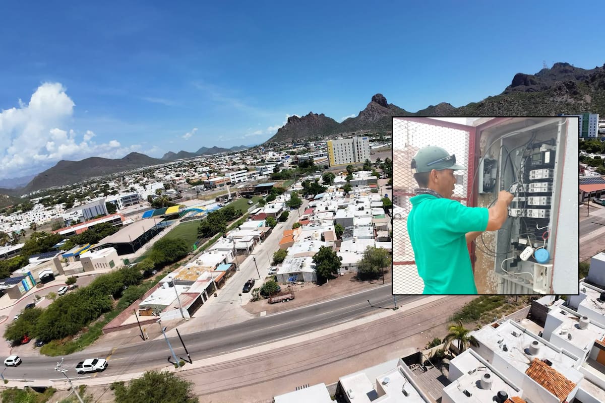 Fuertes vientos y lluvia dejan sin energía eléctrica a colonias de Guaymas