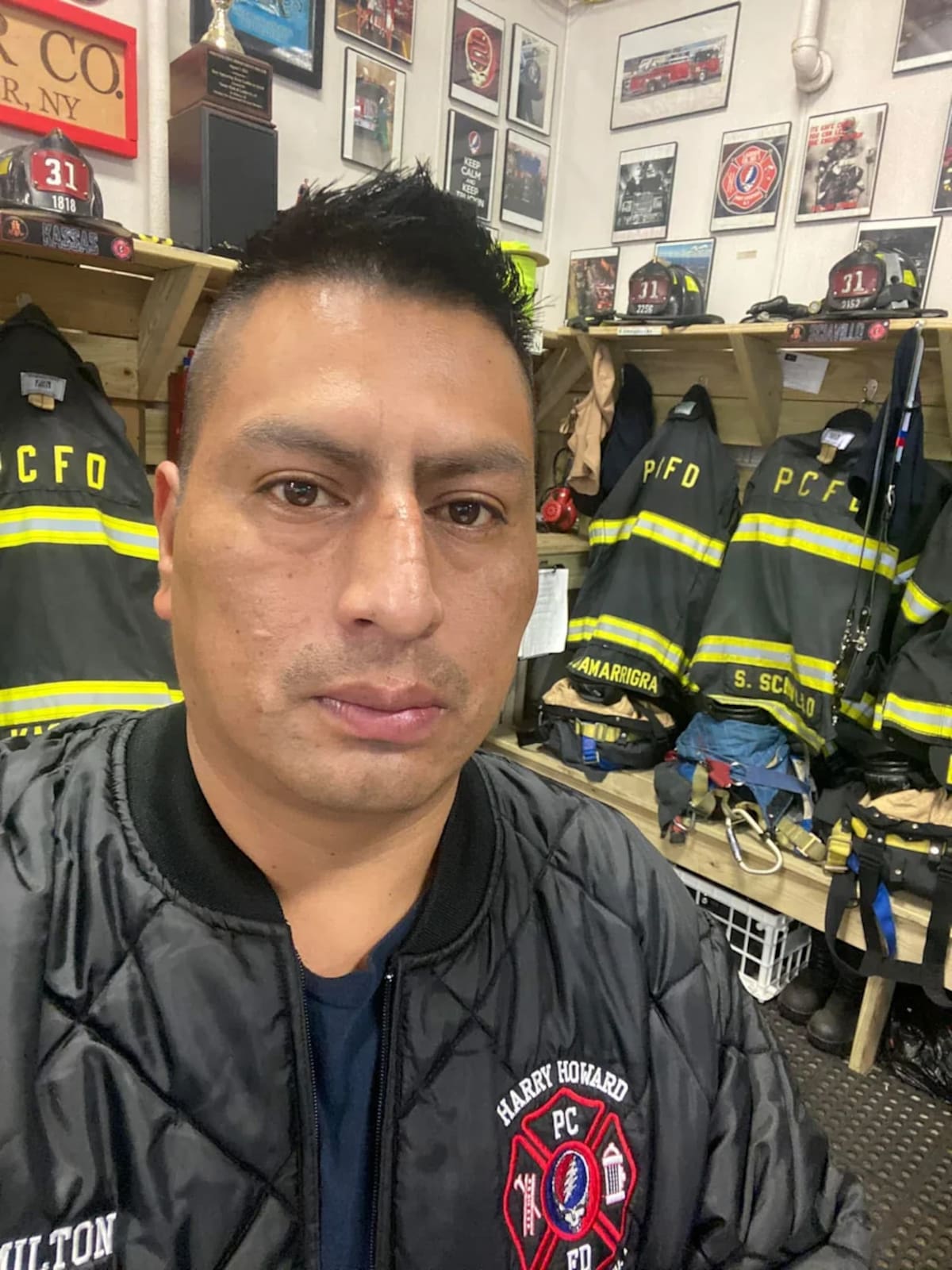 Milton Guamarrigra: Bombero voluntario