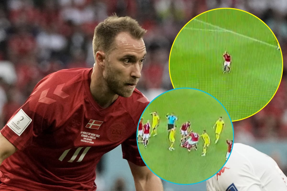 ¿Qué le pasó a Christian Eriksen? El jugador danés volvió a desplomarse en medio de un partido