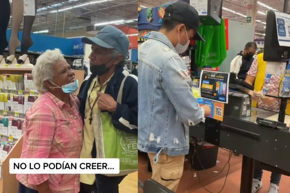 Tiktoker le compra la despensa a una pareja de escasos recursos