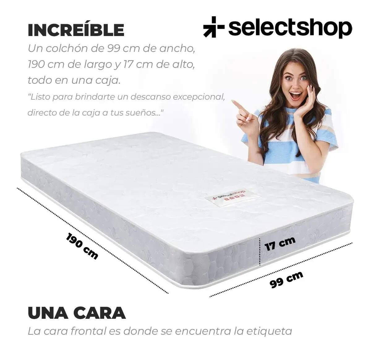 Antes de adquirir el colchón es importante que se analicen las medidas, para verificar si cumple con las necesidades de la persona. | Foto: Mercado Libre