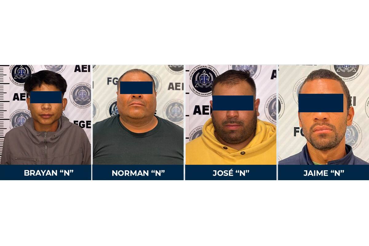 Caen cuatro en Tijuana por diversos delitos