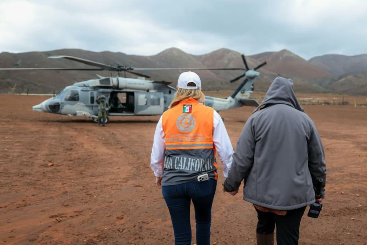 Rescatan a 32 personas aisladas por las lluvias en Rancho Génesis, Ensenada