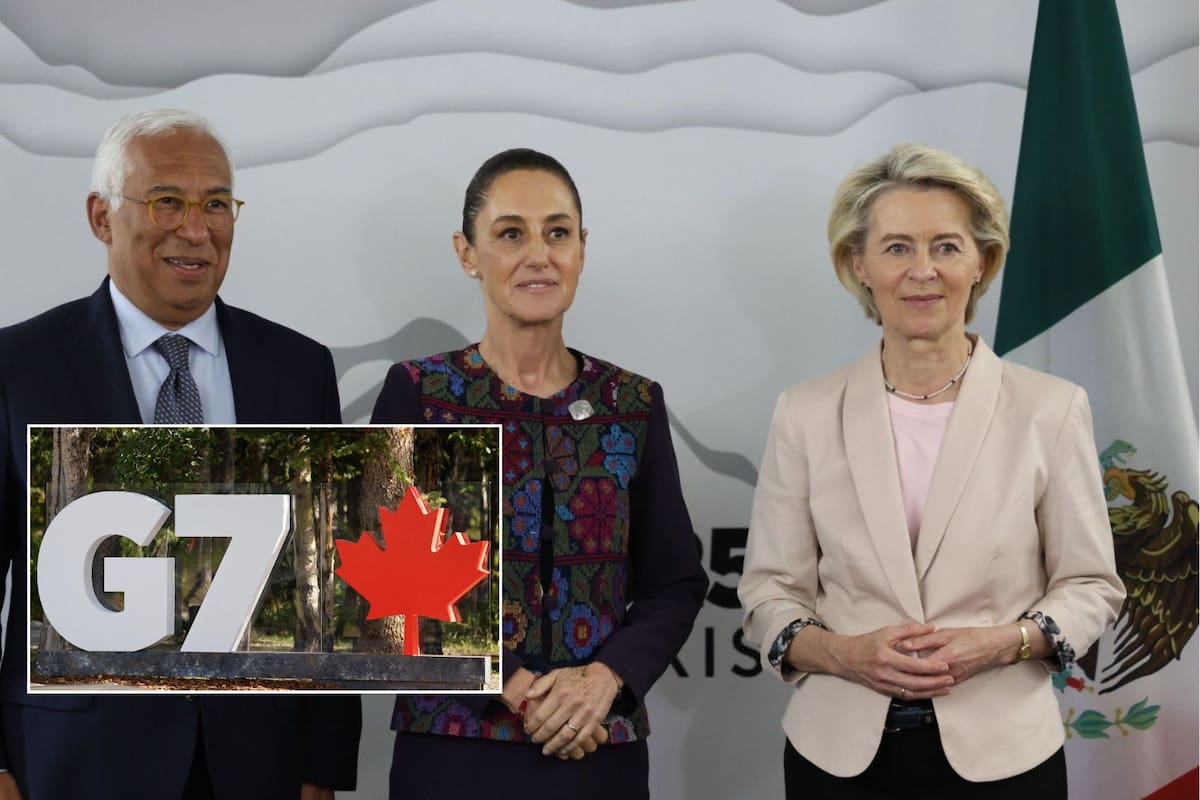 Sheinbaum se reúne con Ursula Von der Leyen en el G7: abordan tratado comercial y la invita a México
