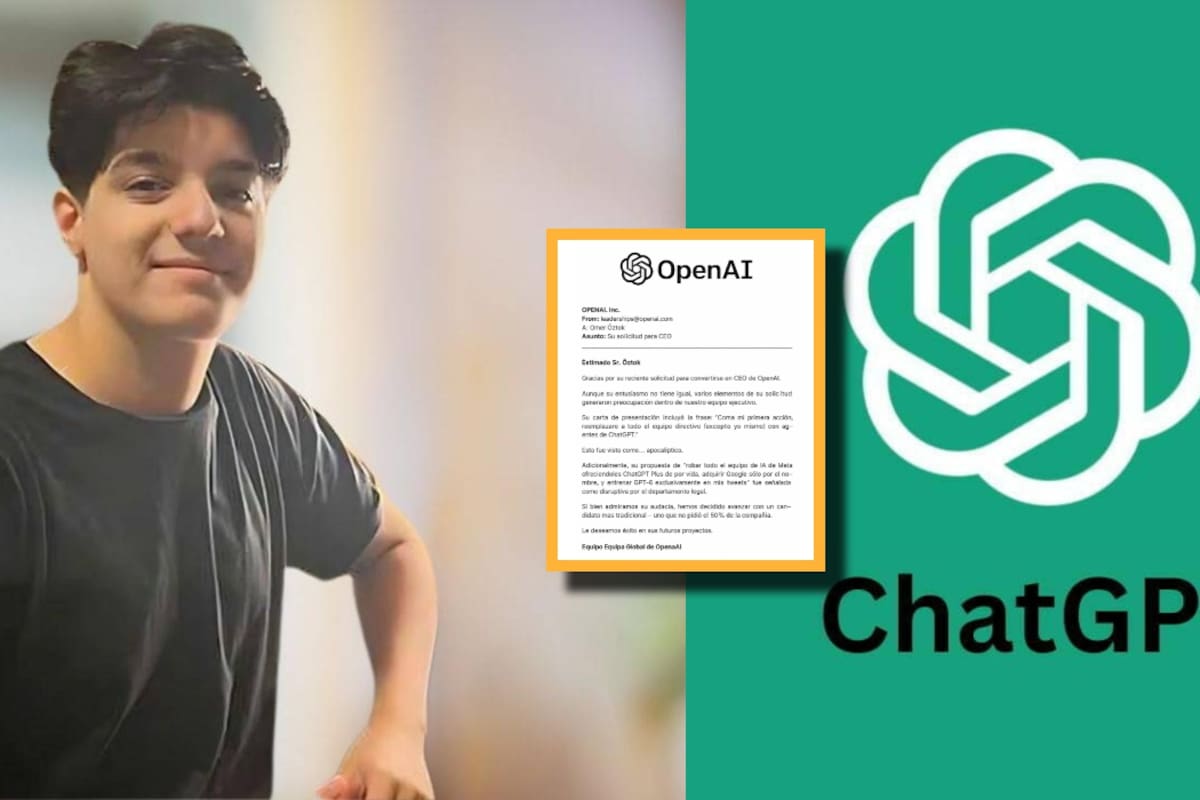 Usuario de LinkedIn se vuelve viral al postularse como CEO de ChatGPT y recibir la carta de rechazo más hilarante del mundo laboral