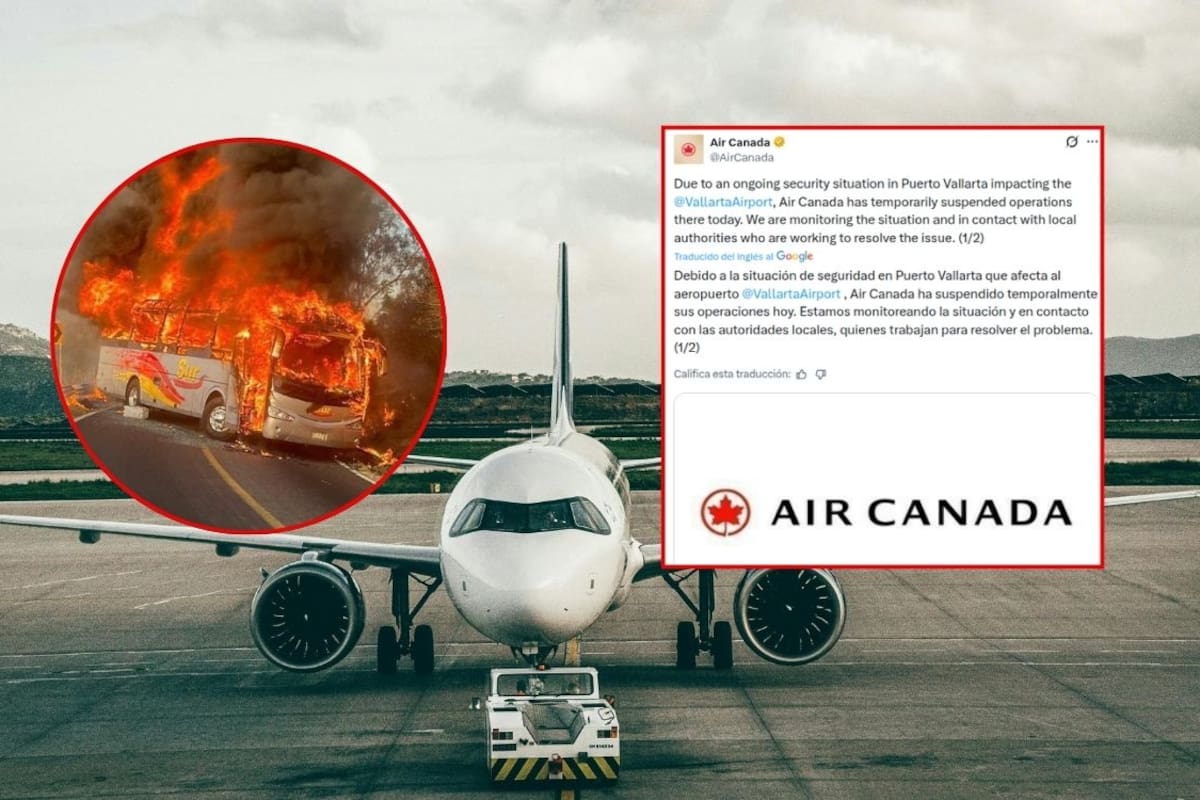 Air Canada y Volaris suspenden temporalmente sus operaciones en Puerto Vallarta, Jalisco, tras violencia desatada por el abatimiento de “El Mencho”