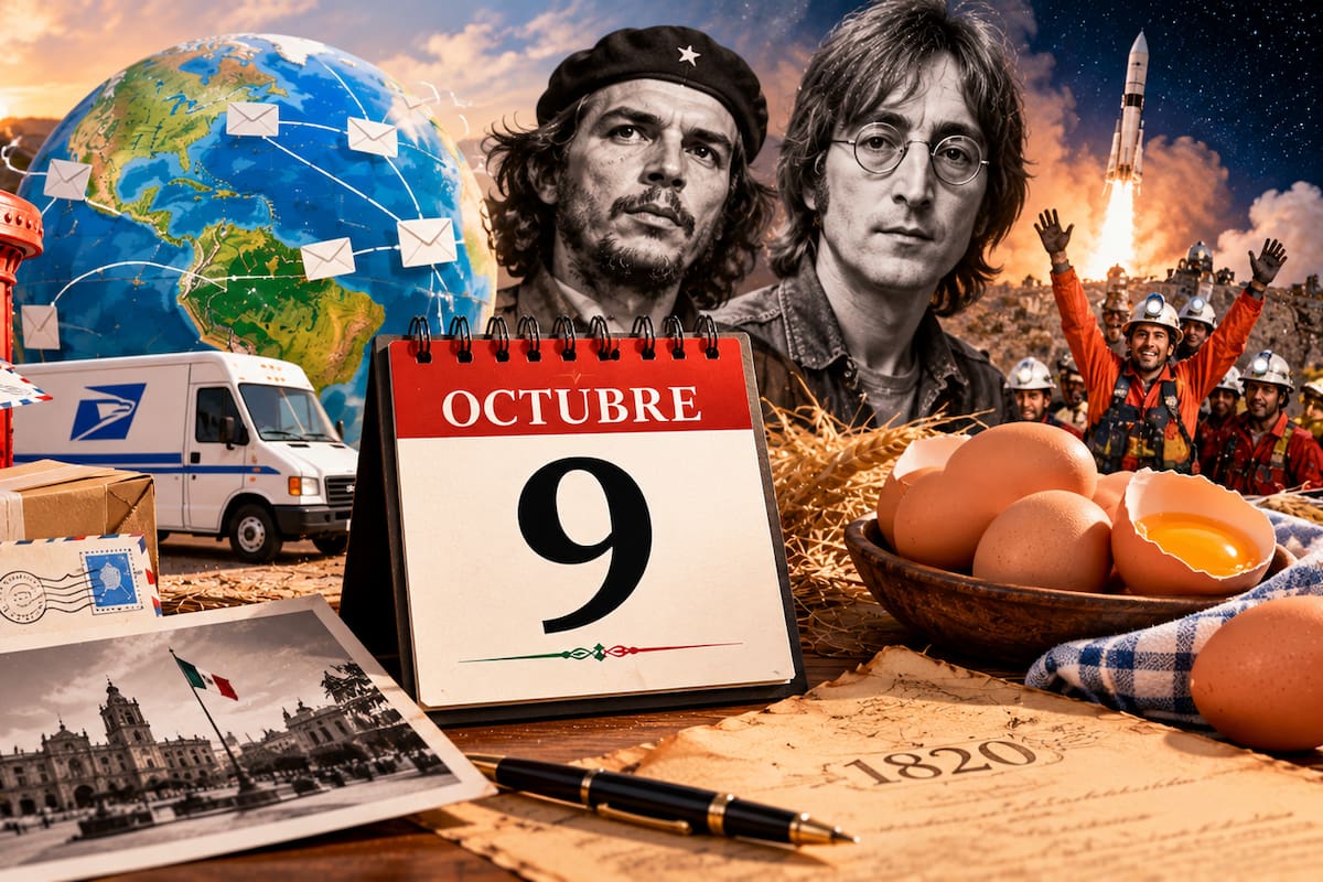 Qué se celebra el 9 de octubre: Día Mundial del Correo, Día del Huevo y hechos que marcaron esta fecha