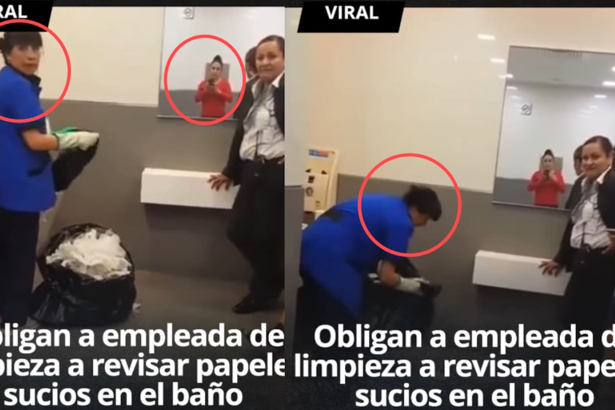 “Un caso que indigna en internet”: empleada de limpieza es grabada y obligada a hurgar en la basura tras perderse el anillo de una clienta