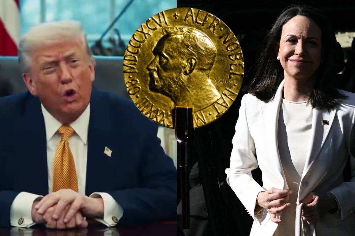 ¿Maria Corina Machado entregó la medalla del Nobel de la Paz a Donald Trump? El Nobel Price Center también envió una advertencia tras viralizarse la noticia