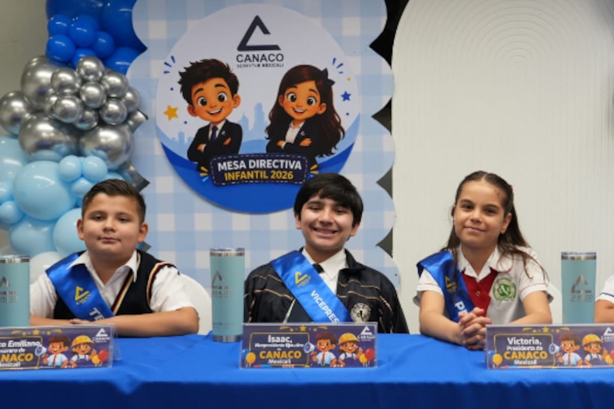 Niñas y niños toman la voz en Canaco: así imaginan el comercio del futuro en Mexicali