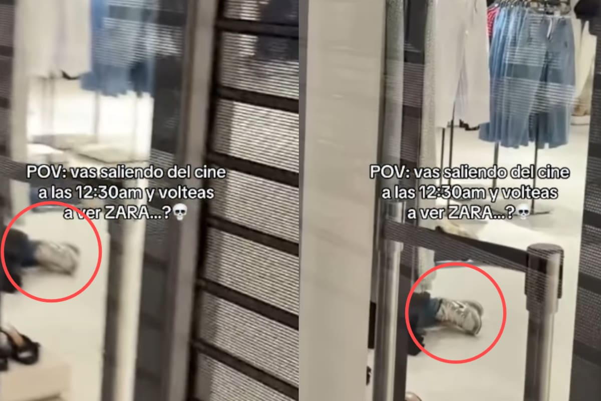 Iba saliendo del cine cuando vio algo aterrador en Zara y decidió grabarlo