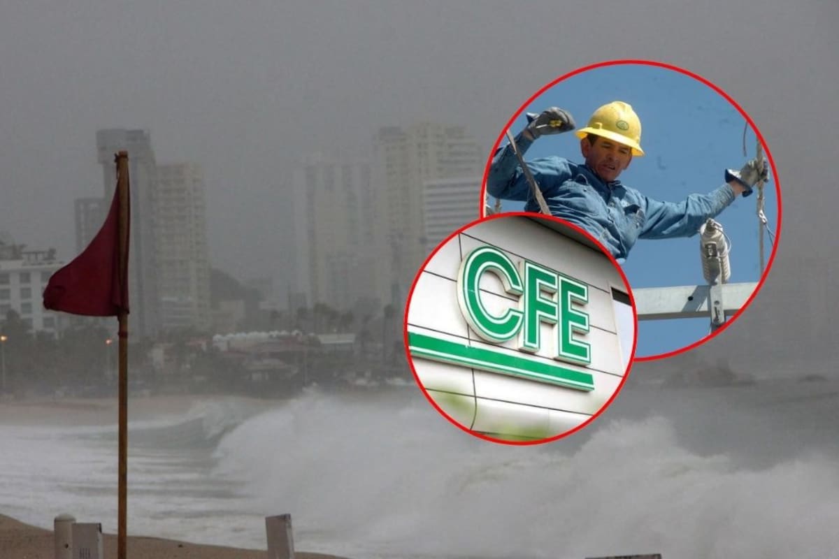 CFE restablece servicio eléctrico en Oaxaca y Guerrero tras afectaciones por el huracán Erick