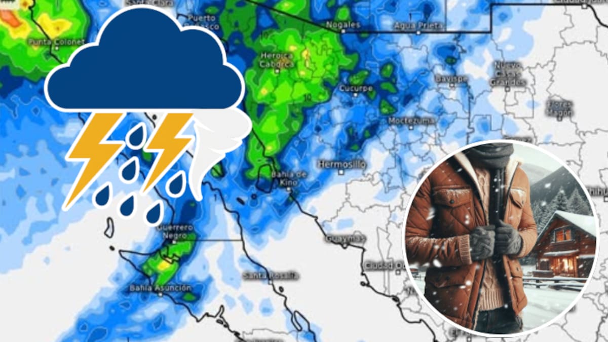 Frente frío traerá nieve, granizo y temperaturas cercanas a los 0°C en Sonora: autoridades alertan por vientos de hasta 70 km/h y lluvias eléctricas del 14 al 16 de noviembre
