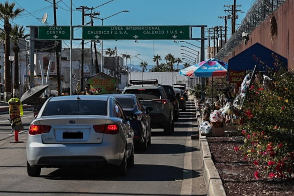 Tiempo de espera en garita en Mexicali