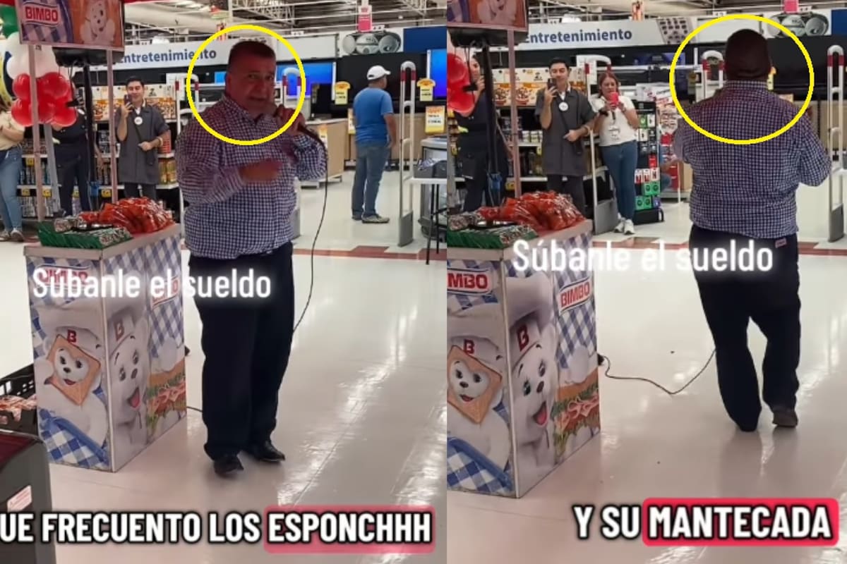 “Nos dio voz, nos dio sentimiento, nos dio letra”: promotor de Bimbo se vuelve viral por ponerse a cantar en un supermercado