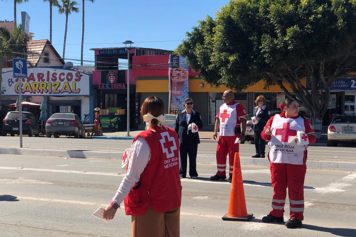 Lejana la meta de colecta Cruz Roja Rosarito