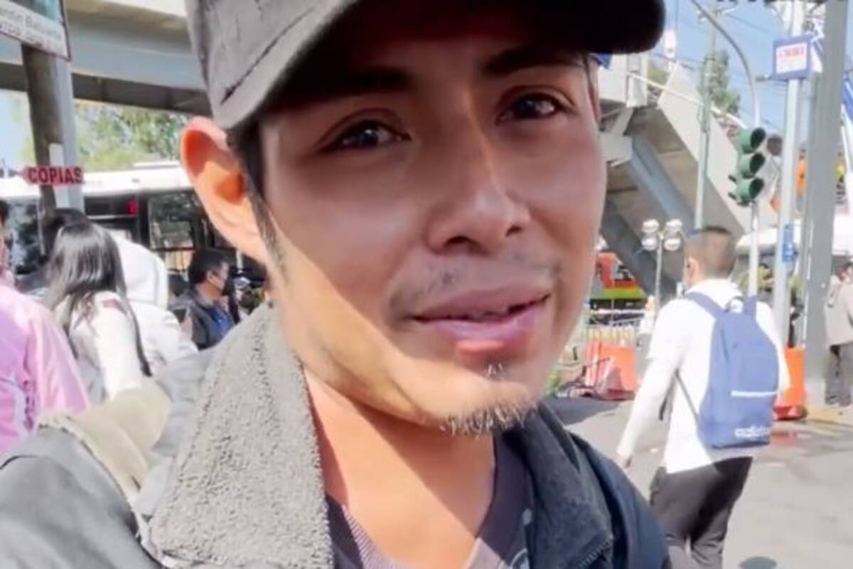 "Ahí están las consecuencias, se partió en dos": Miguel, quien vive bajo puente de metro