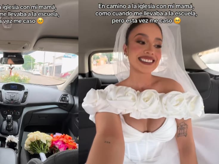 Ahora, en lugar de la escuela me lleva a mi boda: joven muestra cómo su madre la condujo a la Iglesia donde se casaría