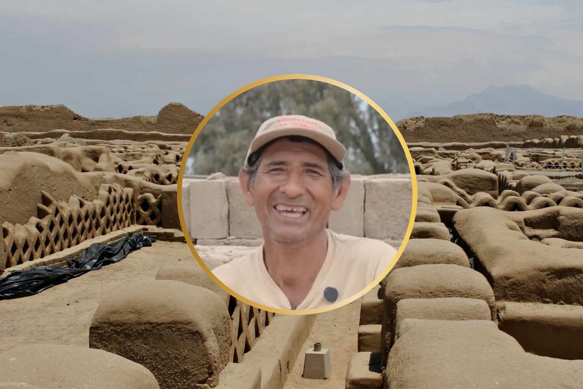 Aprendió a fabricar ladrillos desde niño y ahora usa ese oficio para proteger Chan Chan, la ciudad de barro que lleva 15 años ayudando a conservar para las próximas generaciones