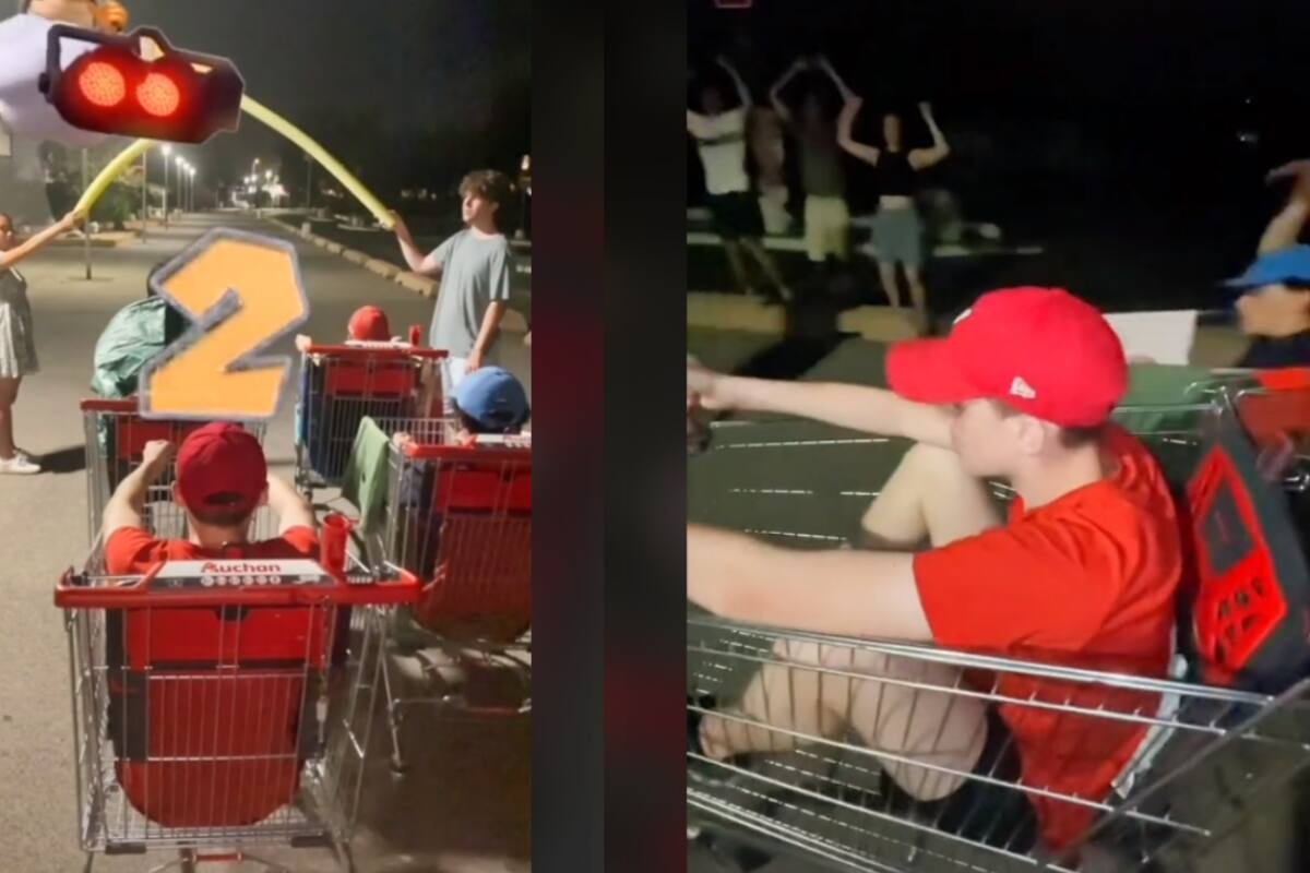 VIDEO: Recrean partida de Mario Kart en la vida real y video arrasa en redes