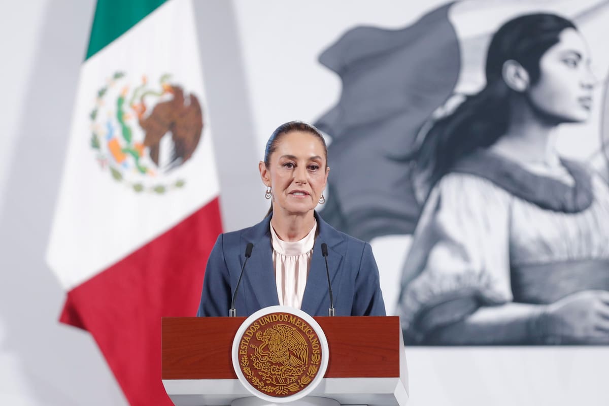 ARCHIVO. La presidenta de México, Claudia Sheinbaum, participa en una rueda de prensa. | Crédito: EFE/ Isaac Esquivel