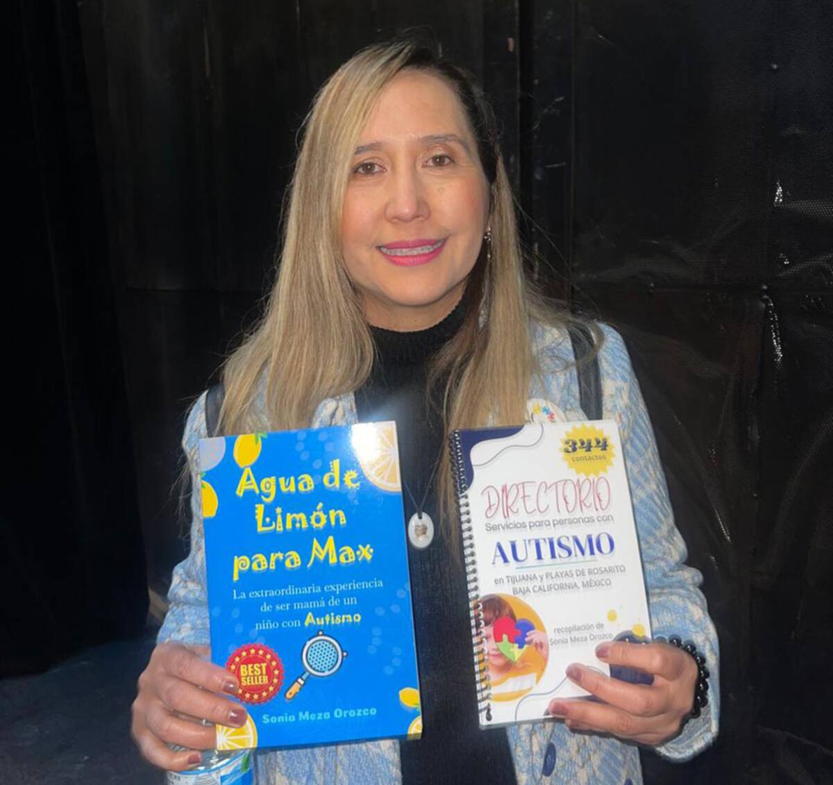 Sonia Meza Orozco, también estuvo presente en la serie de actividades que se realizaron en el Ceart, ella es escritora y madre de un hijo autista.