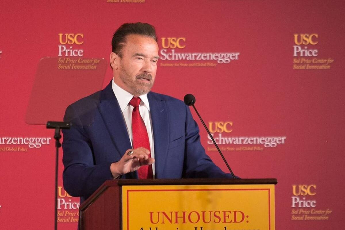 Arnold Schwarzenegger realiza donación en apoyo contra el coronavirus