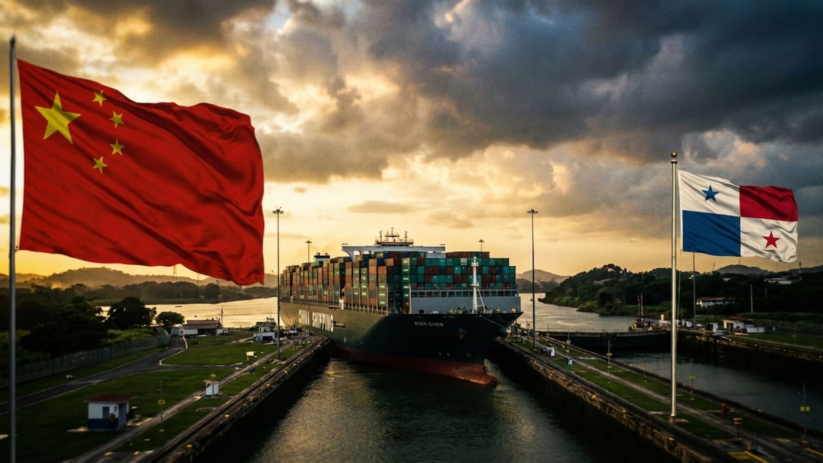 Tensión geopolítica en el Canal de Panamá tras la anulación de contratos portuarios. (Gemini)