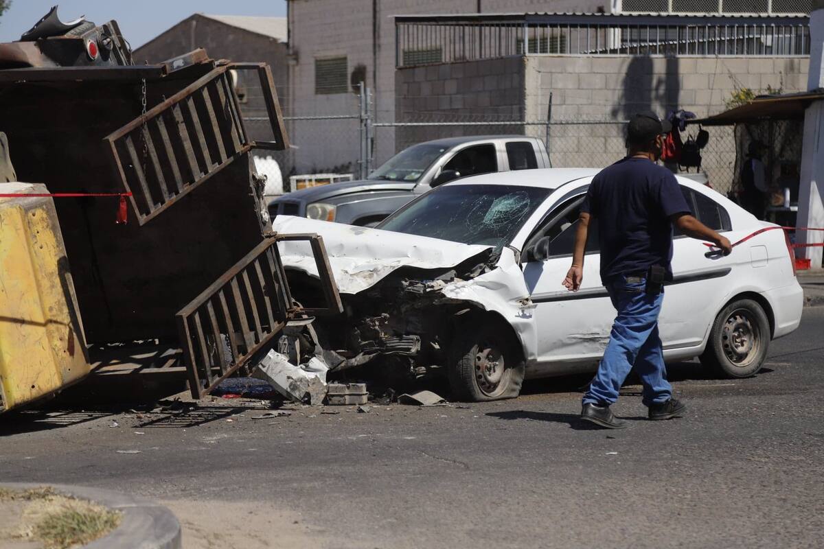 Fatal accidente automovilístico en bulevar García Morales en Hermosillo