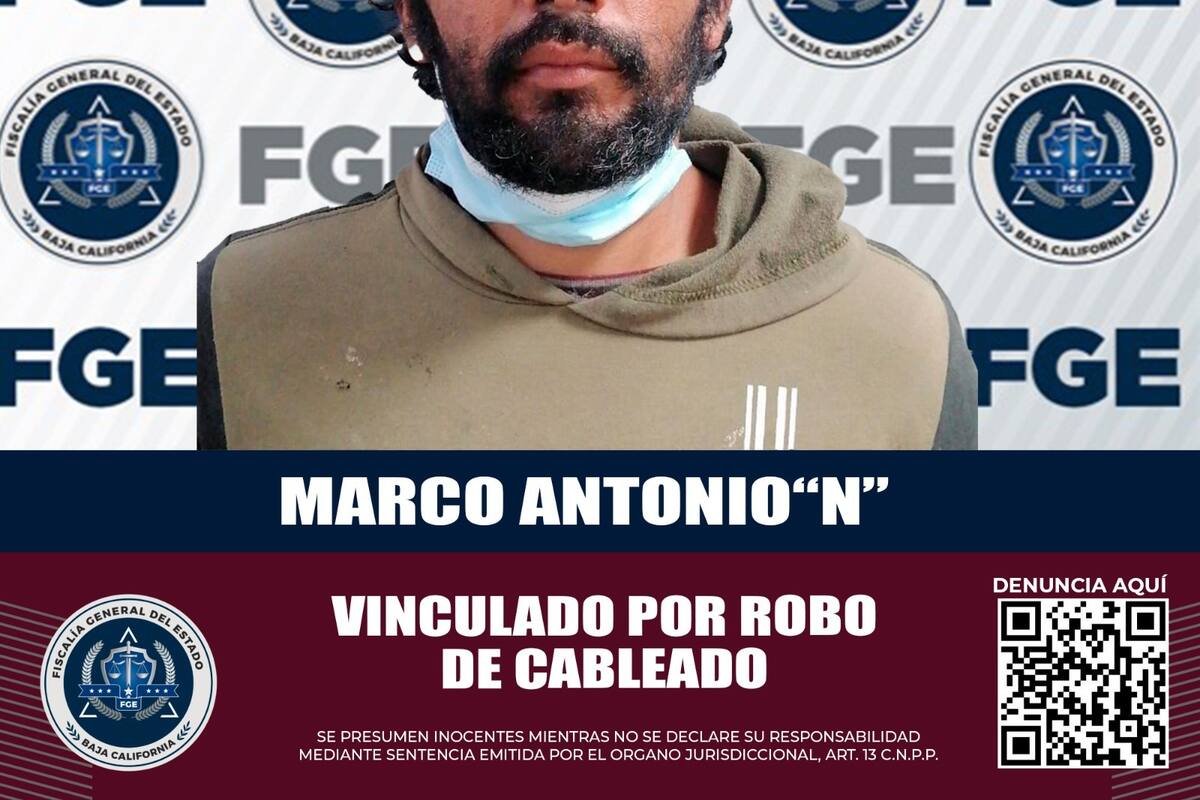 Encierran a hombre por robar cableado en San felipe