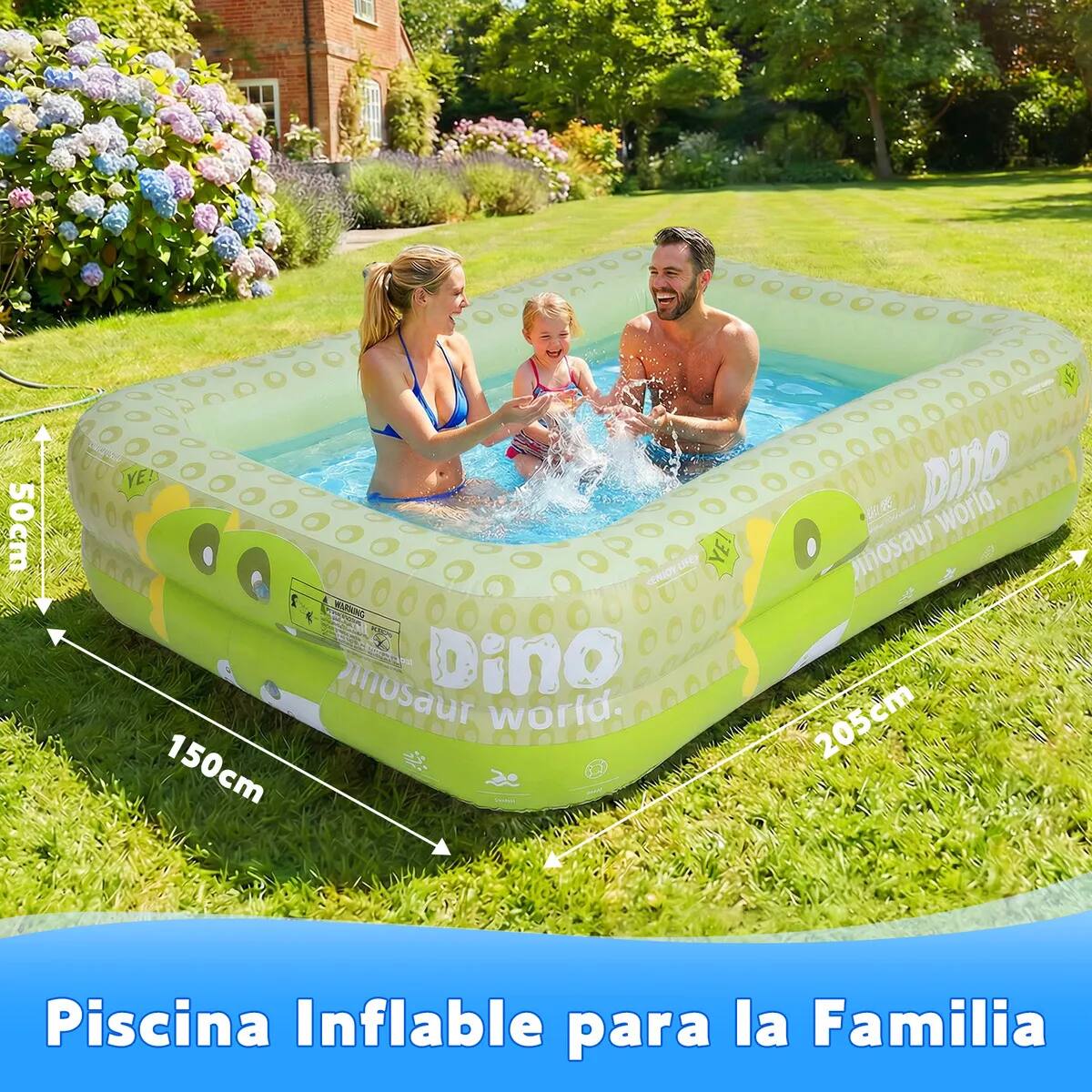 Alberca inflable rectangular familiar | Mercado Libre