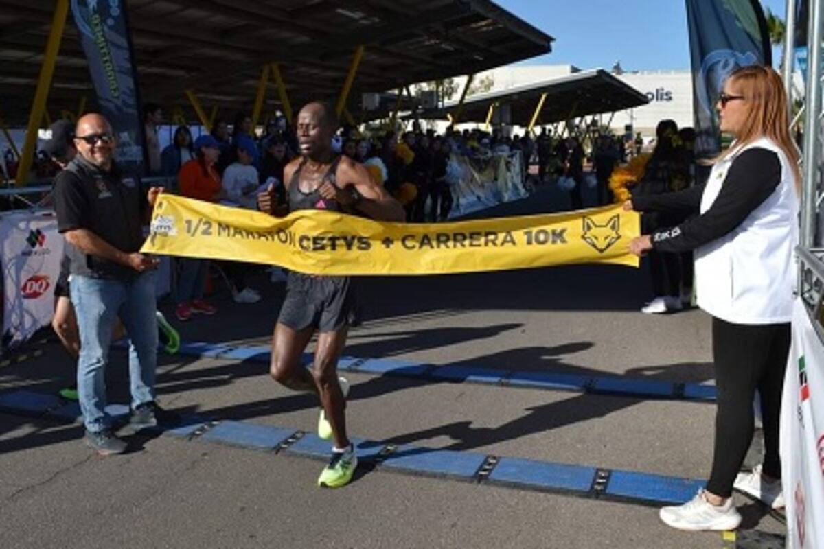 Los hermanos Gesabwa brillaron en el Medio Maratón Cetys 2024