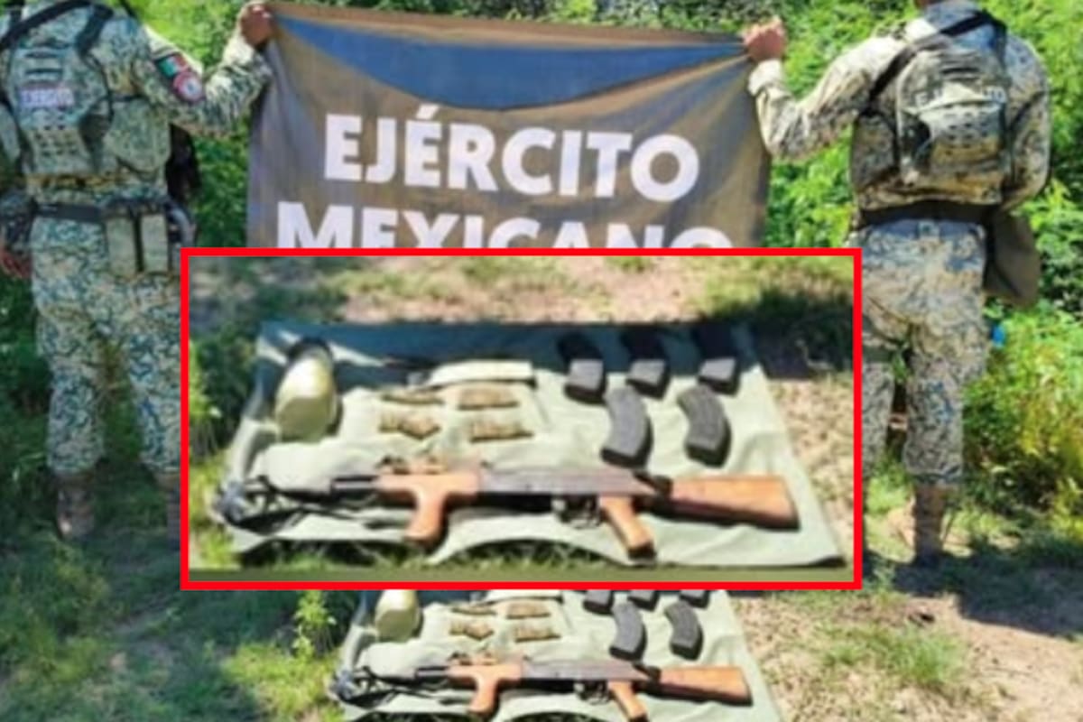 Encuentran arma larga, cartuchos y presunta droga en Culiacán: operativo militar revela cargamento oculto