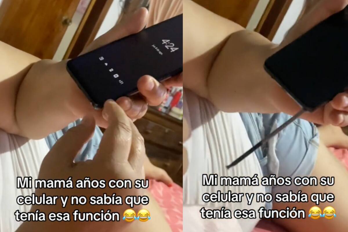 Mujer descubre que su celular no estaba roto, solo tenía un lápiz oculto | VIDEO