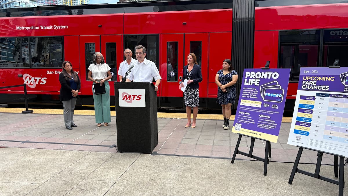 Las tarifas del transporte público de San Diego aumentarán a partir del 1 de octubre de 2026. Foto: Cortesía