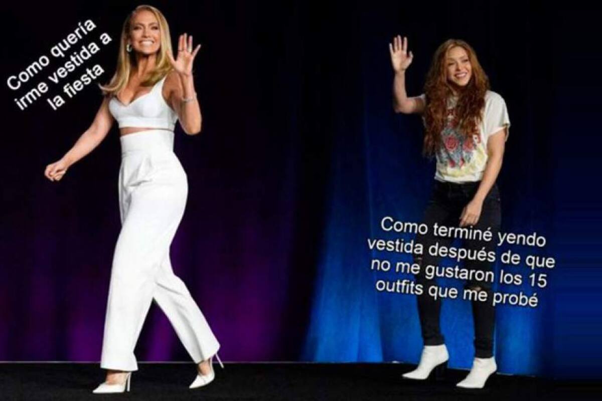 Super Bowl: Los mejores memes de la ropa de Shakira comparada con la "elegante" Jennifer López