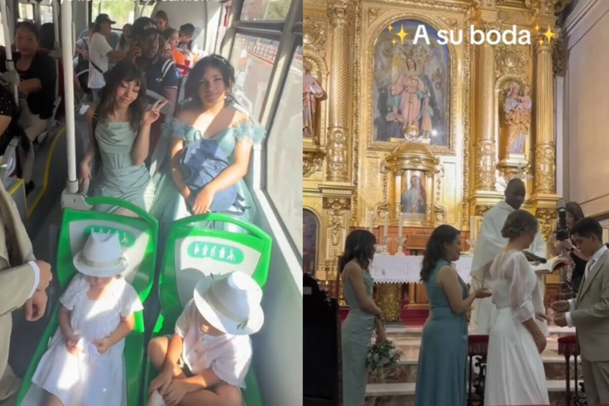 “Nadie se imagina que mi hermano y yo llegamos en camión”: Joven llega en camión a su boda junto con su hermano
