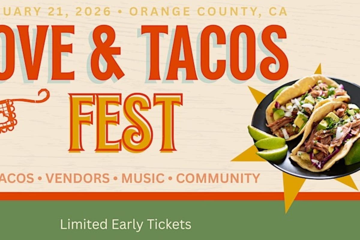 Love & Tacos Fest 2026 celebrará la cultura del taco en California