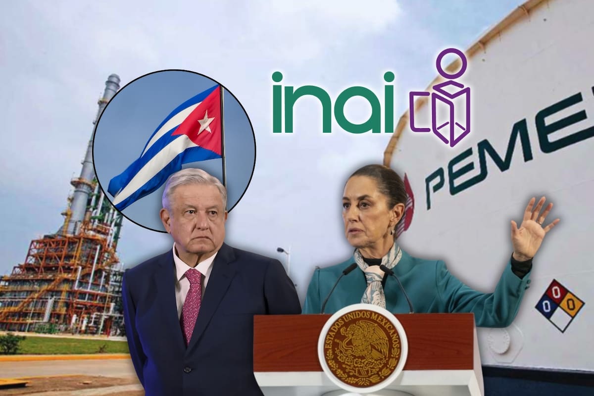 Pemex deberá transparentar estos detalles de los envíos de combustible a Cuba que se hicieron durante el sexenio de AMLO y el primer mes de Claudia Sheinbaum: Inai