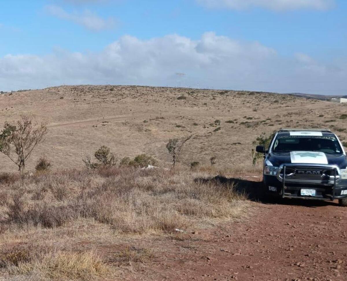 El hallazgo se registró la mañana de este martes en el fraccionamiento Villas de San Pedro, al Sur de Rosarito.