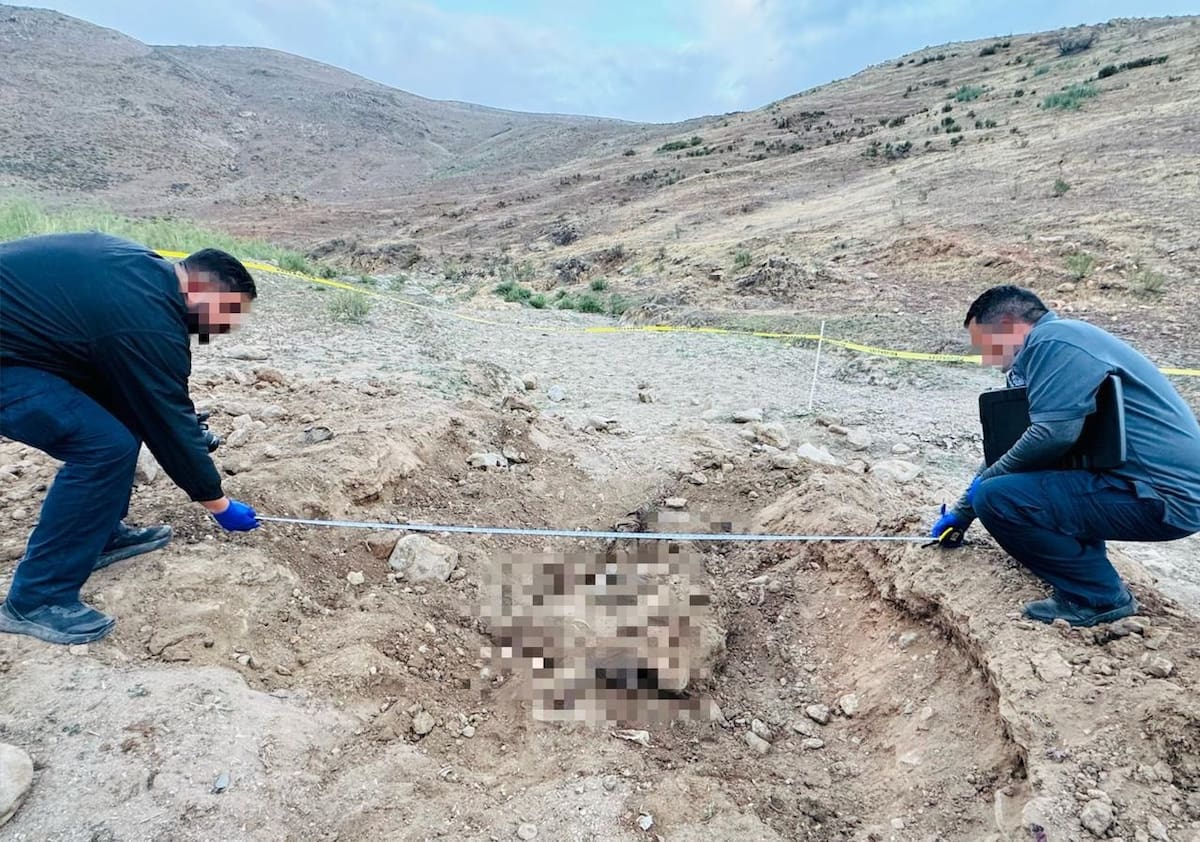 Voluntarios de la brigada localizaron lo que parecían ser restos óseos.