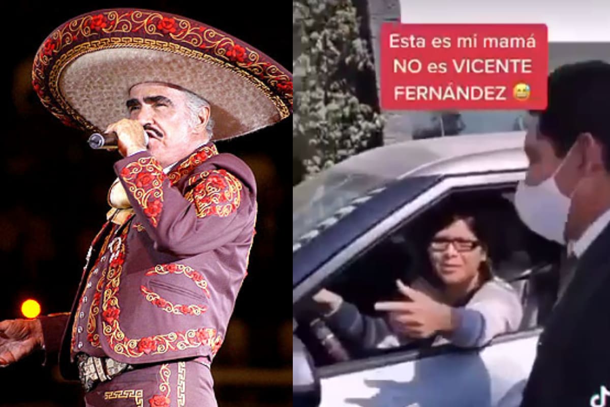 "Es el cuerpo de mi mamá": Reportero confunde carroza fúnebre de Vicente Fernández