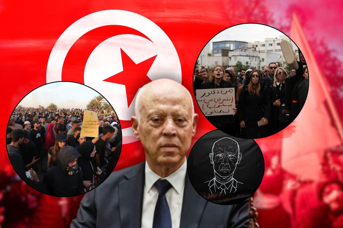 Miles de tunecinos exigen libertad para presos políticos en protesta contra gobierno de Saied