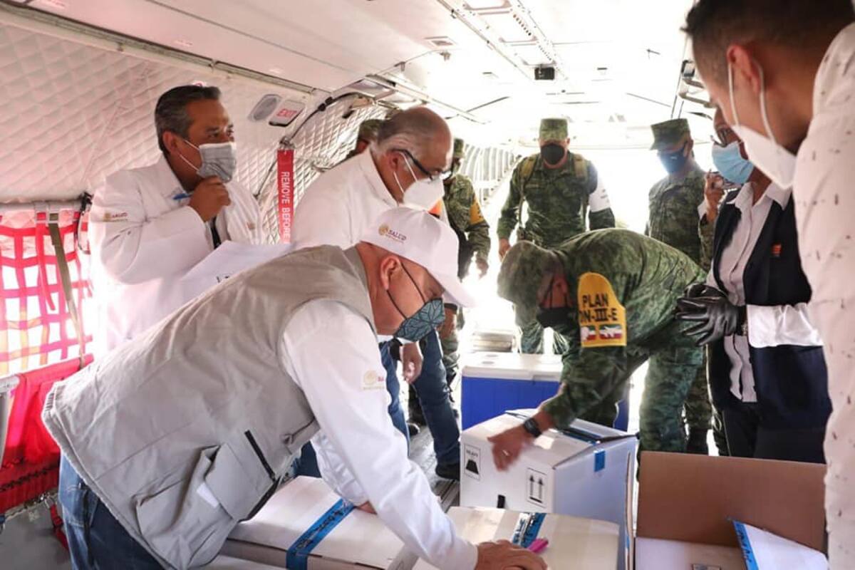 Llega a Chiapas quinto lote de vacunas contra Covid-19