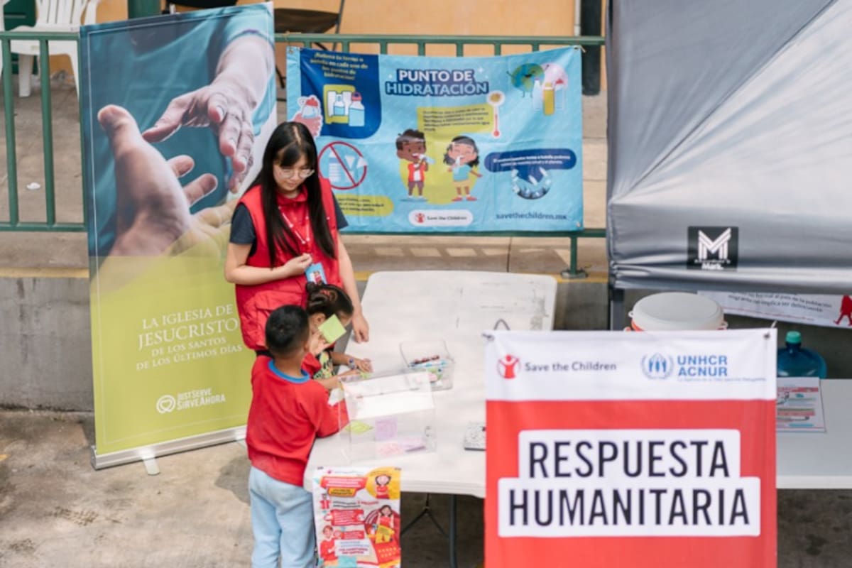 Save The Children recibe donativo del cual se beneficiarán más de 2 mil niños en condición de refugiados