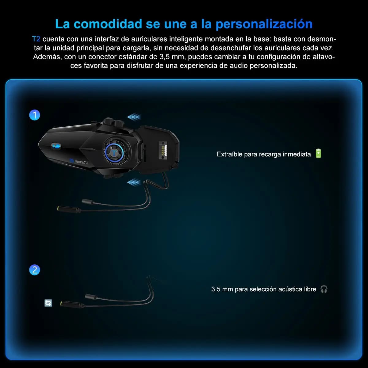Intercomunicador para casco de motocicleta | Mercado Libre